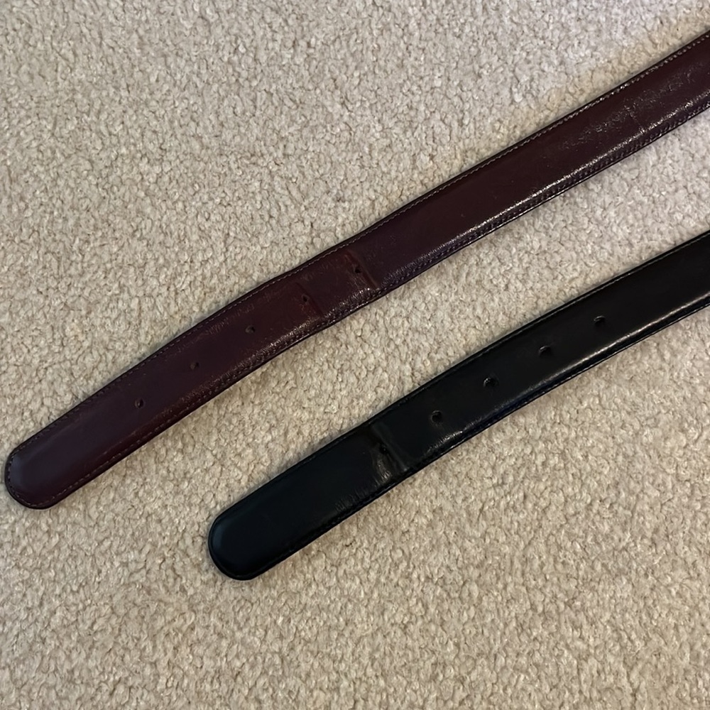 Mens Coach Belt Set (Black/Brown) Size 36 - Picture 2 of 4